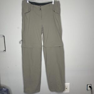 Columbia Pants Women 12 Beige Omni-Shield Advanced Repellency Convertible Hiking